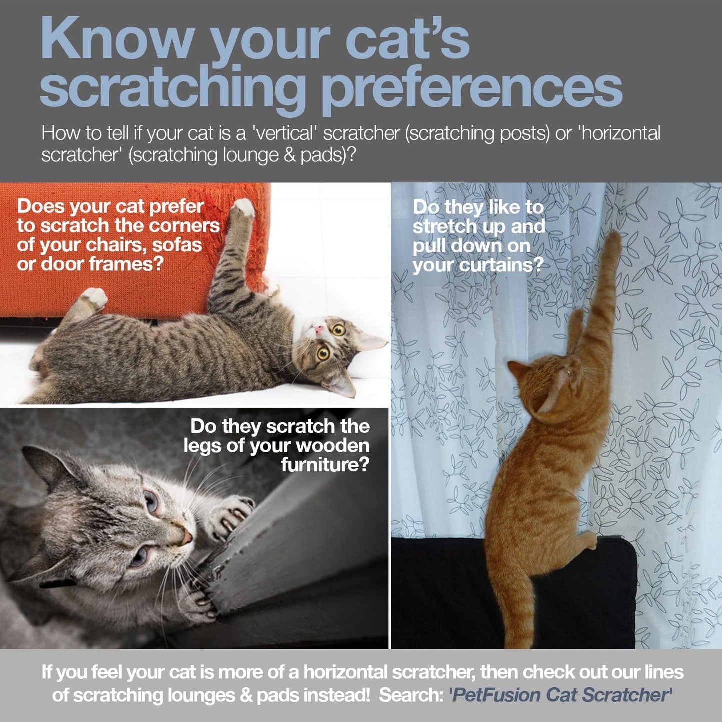 3-Sided Vertical Scratch Play & Perch Cat Scratching Post, 18" X 10.5" X 15.9", Multiple Angle Cat Scratching Pad; 6 Usable Sides, 100% Recyclable Cardboard Lounge